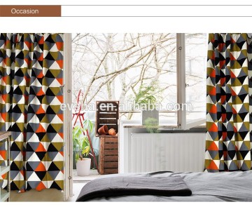 2015 new 100% polyester designed curtain/blackout curtain fabric/bamboo curtain