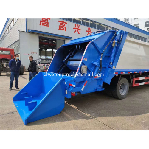 Municipal compression refuse collector truck