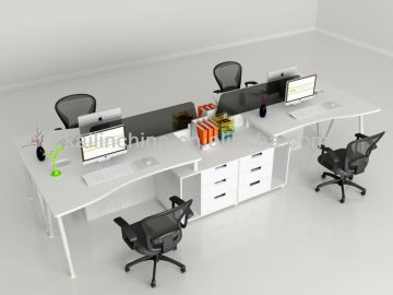 Vit newest style trade assurance customized OEM best price green material open desk for 4 people