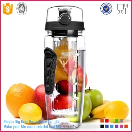 32oz Tritan Fruit Infuser Water Bottle with Full Length Infusion Rod