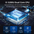 I5 5200U Dual LAN 6*RS232 Mini Computer industriale