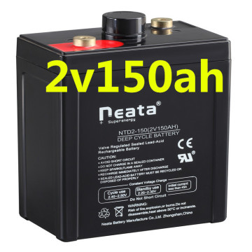 Neata 24V 48V AGM Deep Cycle battery ( 2V150Ah) for solar system