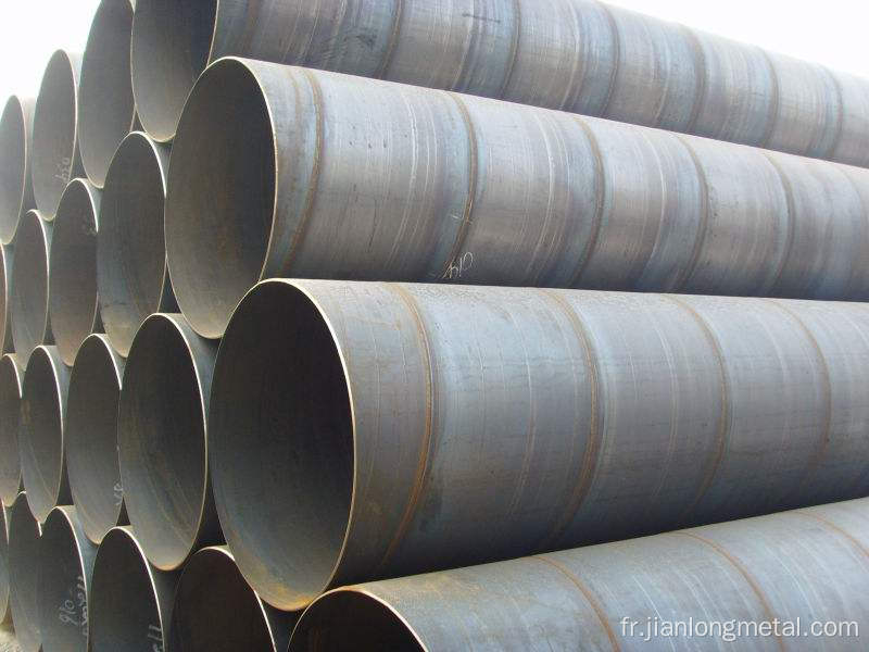 ASTM A252 Construction Hydraulic Carbone Spiral Steel Pipe