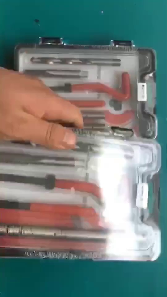 131PC Set of HSS Drill Bits Taps Threaded Inserts Repairing Fasteners for Machinery ISO Certified Made Zinc Alloy Titanium Steel