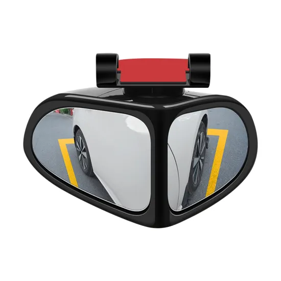 360-Degree Blind Spot Car Reversing Round Mirror - Double-Sided Auxiliary Rearview Mirror for Front and Rear Wheels