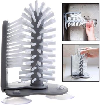 Wholesale Cleaning Tool: Suction Base Bristle Brush for Bottle Glass Washer & Cup Cleaner