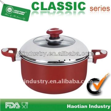 aluminum dutch oven with branded non stick coating