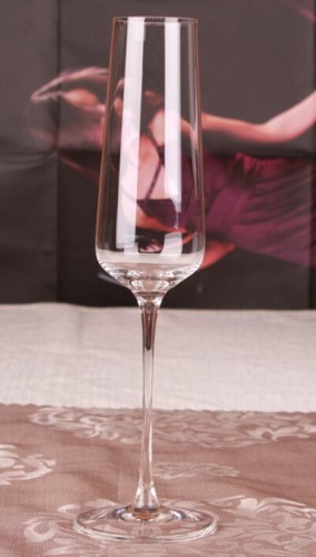 Haute Wedding colored glass champagne flute