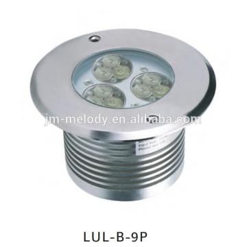 9W 9X1W Waterproof IP67 24V Steady Color Or RGB LED Round LED Inground Light LED underground Lamp light under ground Lighting