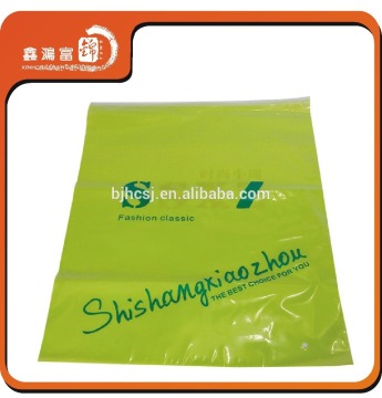 Customized logo garment package clear plastic zipper bag