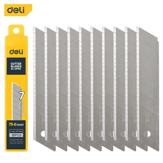Deli EDL-DP05 Hand tools Cutter Utility knife blade 25mm*7 75#