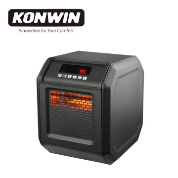 KONWIN GD9315BCP-4J 4 Tube Infrared Plastic Cabinet Heater: Electric Space Heater