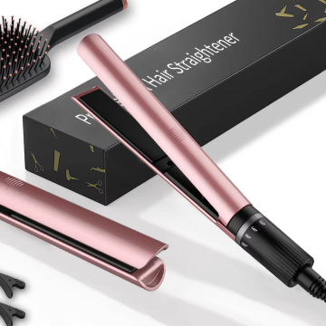 Custom Portable Ionic Hair Straightener with Lockable Handle and Digital LED Display