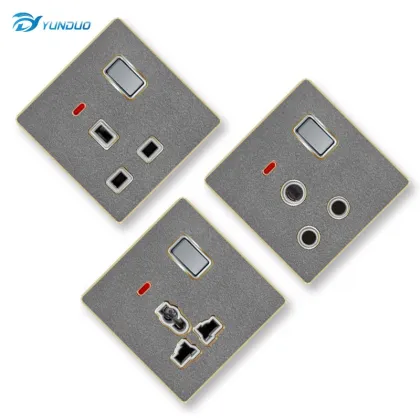 SKD Switches Electrical Plug Socket - 220V 12V 5 Pin Luxury Smart Switch CE Certified 3 Gang Sonoff