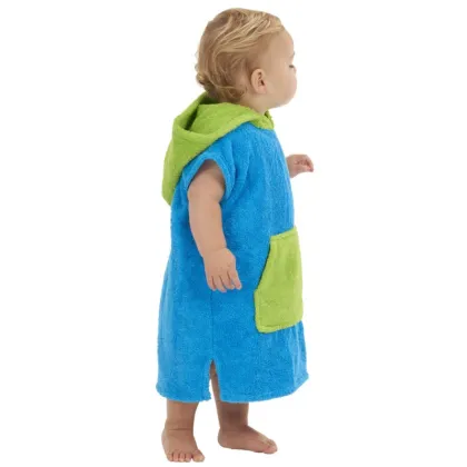 soft absorbent cotton kids poncho beach towel