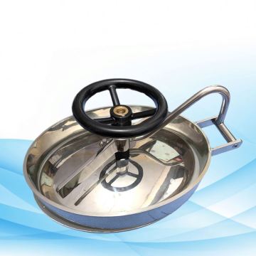Stainless Steel Quick-Opening Manhole Cover for Wine, Beer, Dairy, Juice, and Oil Tanks