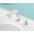 Handle Basin Faucets Chrome Double Handle Bathroom Basin Faucets Supplier