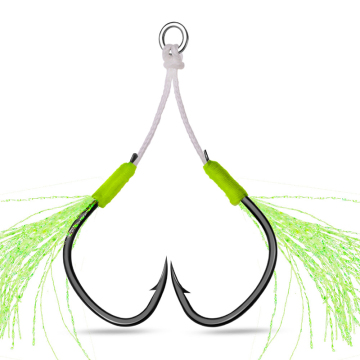 High Quality 1/0 2/0 3/0 4/0 2sets/bag Assist Hook with Thread for Lead Fish Jig Lure High Carbon Steel Hooks Tuna HOOK" 

However, for better SEO and readability, consider shortening or refining it to:

"High Quality 1/0-4/0 Assist Hooks for Tuna Jigs - 