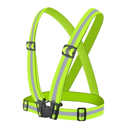 Traffic Use Safety Reflective Vest Belt On Night