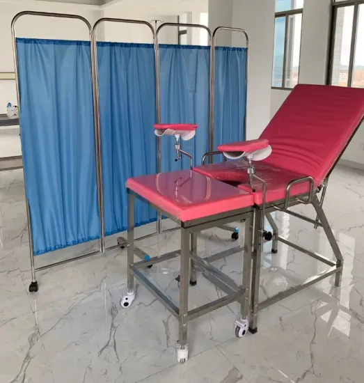Multi-Function 8-Leg 304 Stainless Steel Gynecological Delivery Bed