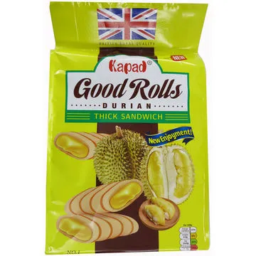 Egg roll,cookie, cracker, candy