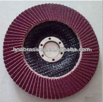 T27 4inch high quality sanding cloth abrasive Flap wheel for metal