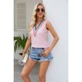 women Collar Loose Casual Tank Top