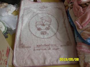 Warm Double Printed Polyester Baby Blanket For Winter , Pol