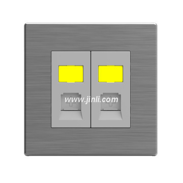 W86A series -- 2 gang RJ45 LAN electrical socket