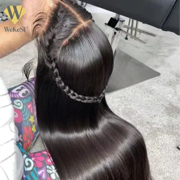 Wholesale unprocessed brazilian hair elastic band glueless human lace wigs,cuticle aligned human braid hair full lace wigs