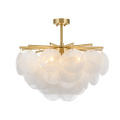 LEDER White Glass Room Chandeliers