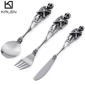 KALEN Skeleton Head Themed Tableware Kitchen Set