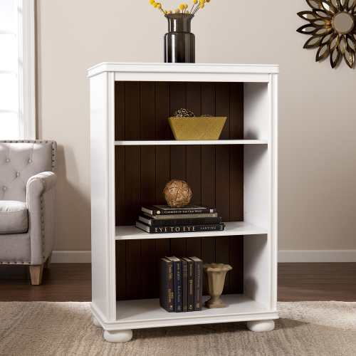 Wooden Open Shelf Bookcase Floor Standing Display Cabinet
