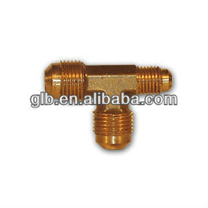 SAE 45 degree Brass Flare Fittings - Flare Reducing Tee