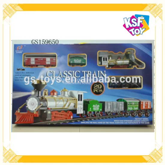 New Design Electric railway Train Toy For Kids With Music&Smoking