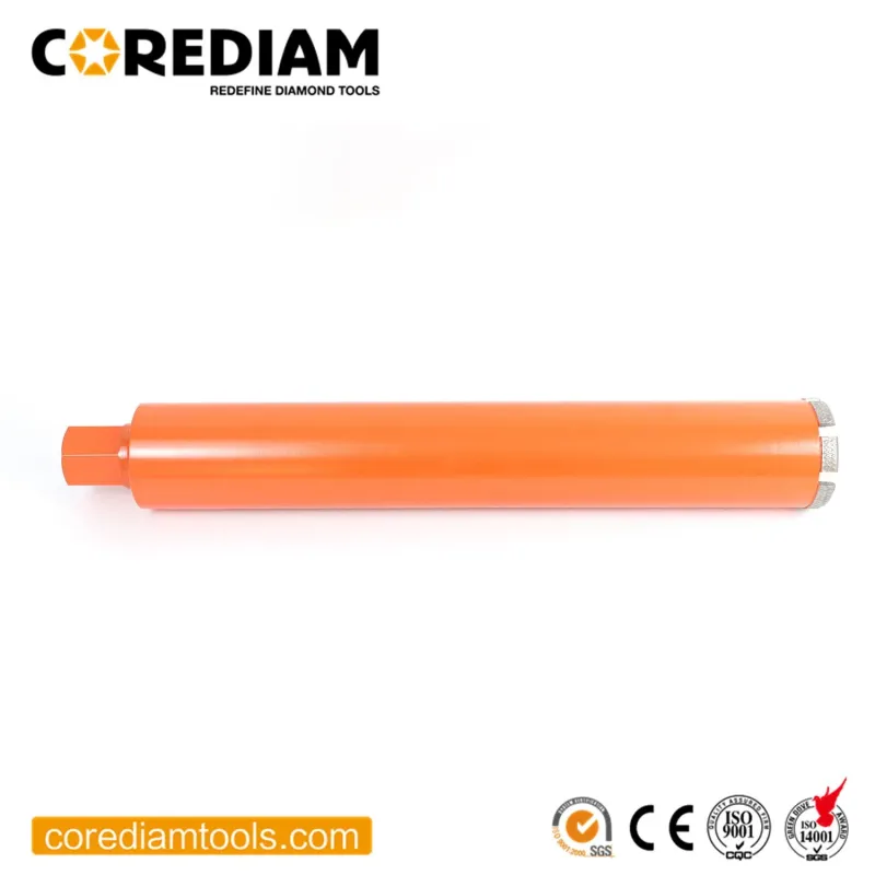 Diamond Wet Core Drill Bits with Mesh Roof Segment for Concrete Drilling