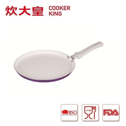 Aluminum Frying Pan with white ceramic coating