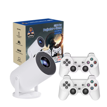 HD -Videoprojektor für Heimkino- und Retro -Spiele: Hy300 Pro mit Smart Android Mini LED und 4K