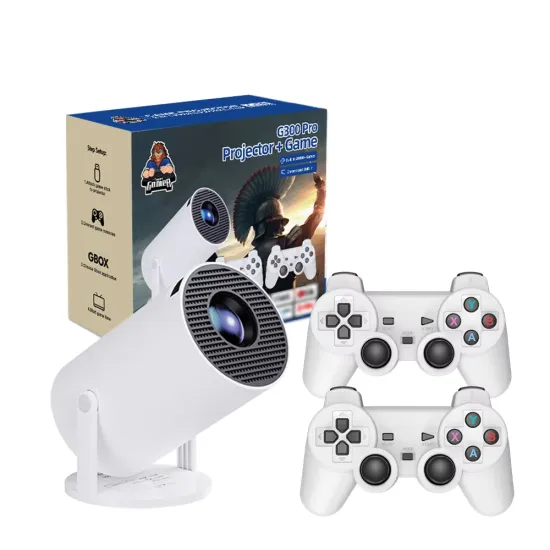 HD Video Projector for Home Theater and Retro Gaming: HY300 Pro with Smart Android Mini LED and 4K