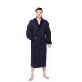 Cotton Waffle Velour Spa Robe lapel Thick Bathrobes