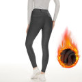 Leggings ecuestres de mujeres de silicona gris