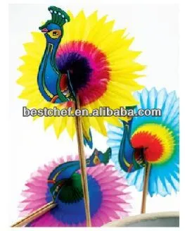 Peacock Ice cream decorations