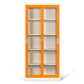 Glass Door Cabinet Metal Sliding Storage Cabinets