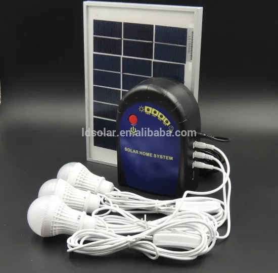 solar lighting system 6V 12V with 6w solar panel and 4Ah battery for house using from ldsolar