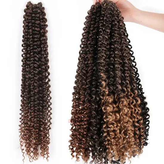Alileader Wholesale Price Synthetic Crochet Hair 5 Colors Passion Twist Kinky Curly Crochet Braid Hair Extensions