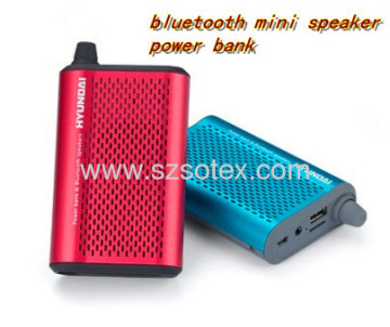 2200mAh wiederaufladbare Power Bank Bluetooth Mini Lautsprecher Mobiles Mini Lautsprecher gelten für Tf