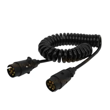 7x0.5mm² Coiled Truck Cord 12V Seven Core Spiral Trailer Cable