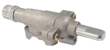 Standing oven gas valve with joint