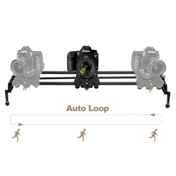 Auto-Loop Carbon Fiber Video Slider for Time Lapse DSLR Cameras (80cm/120cm)