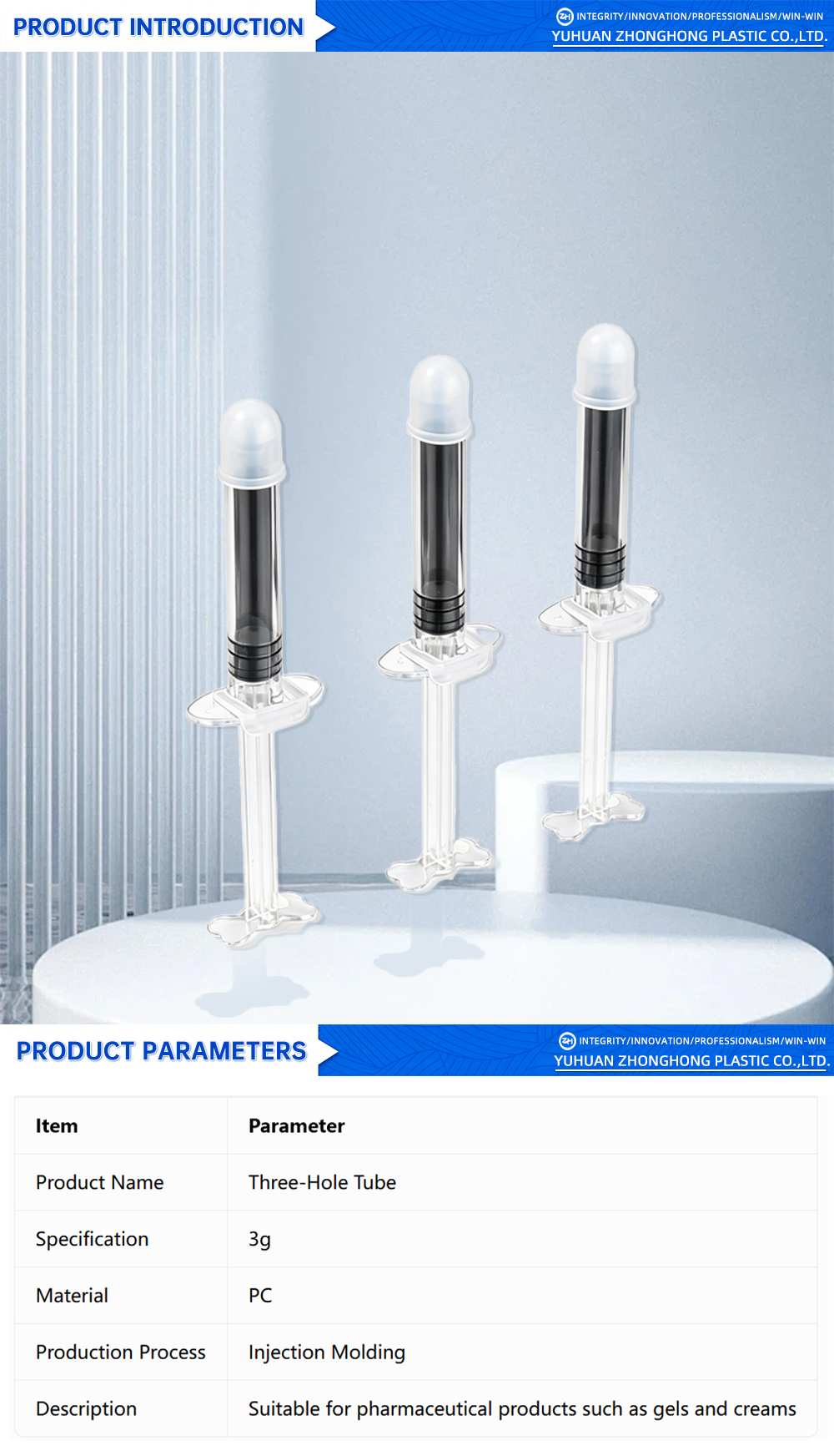Three-Hole Tube for Feminine Health Support X